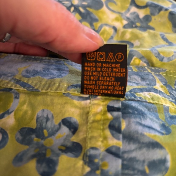 OJAI Floral Green & Blue Mini Skirt Size‎ 8 - Picture 5 of 5